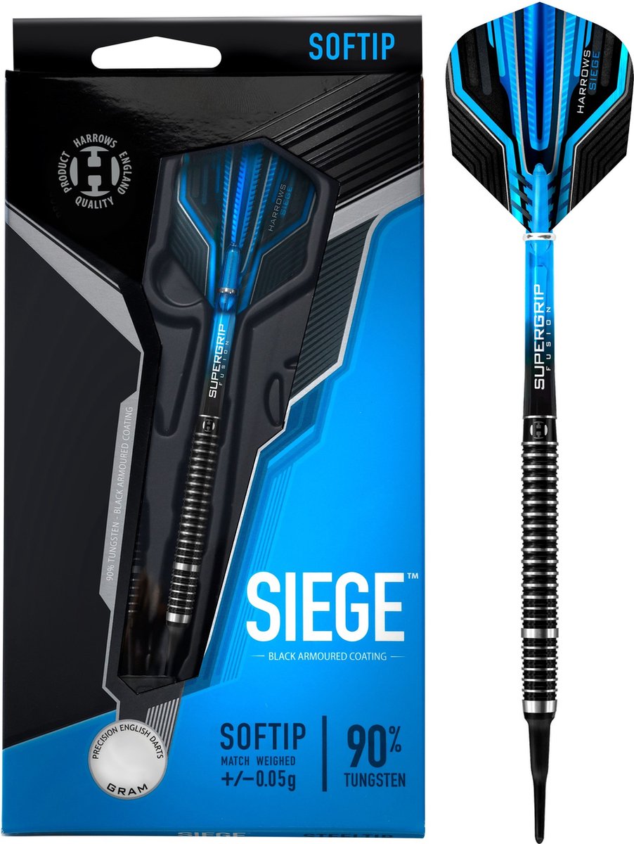 Harrows Siege 90% Soft Tip - Dartpijlen - 18 Gram