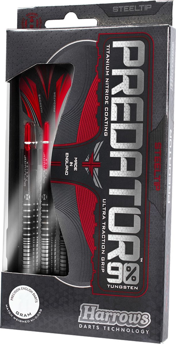 Harrows Steeltip Predator 90% 21 gram Dartpijlen