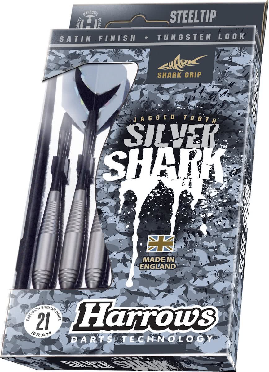 Harrows Steeltip Silver Shark 21 GR