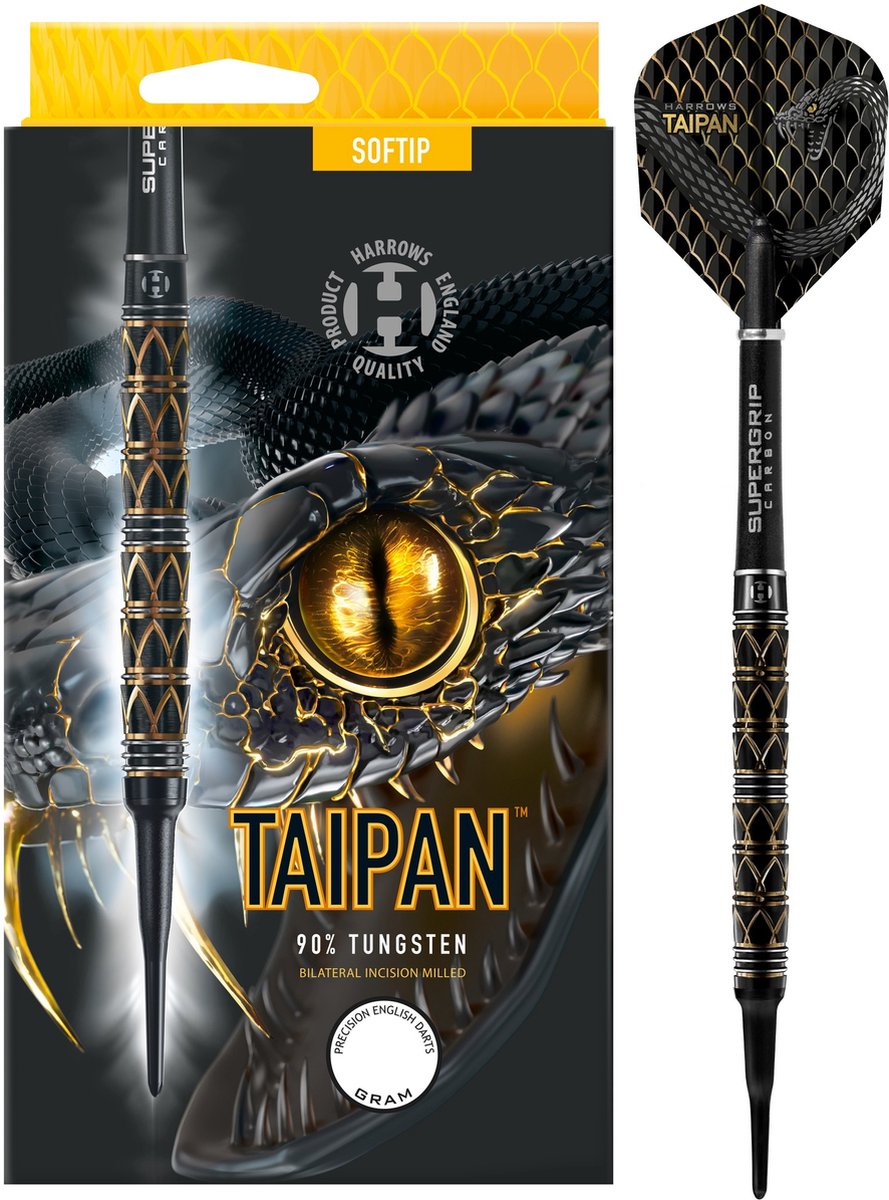 Harrows Taipan 90% Soft Tip - Dartpijlen - 20 Gram