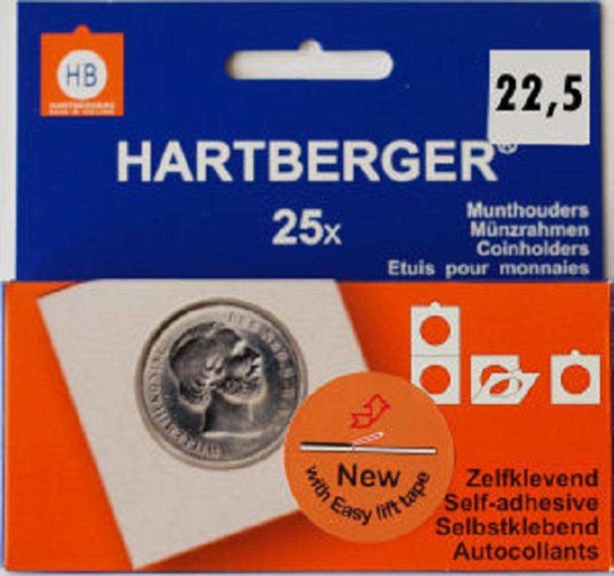   Munthouders zelfklevend 22,5 mm (25x)