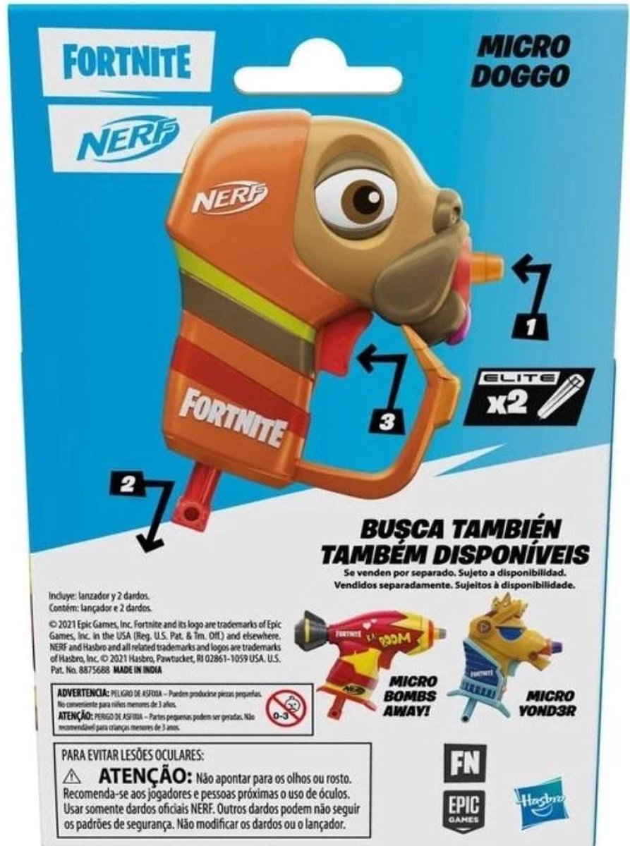 Fortnite NERF Micro Shots - Micro Doggo