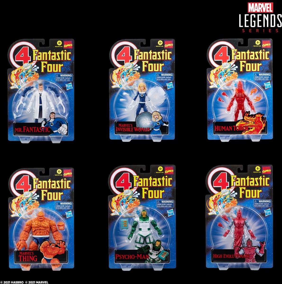 Fantastic 4 marvel legends hasbro case of 6