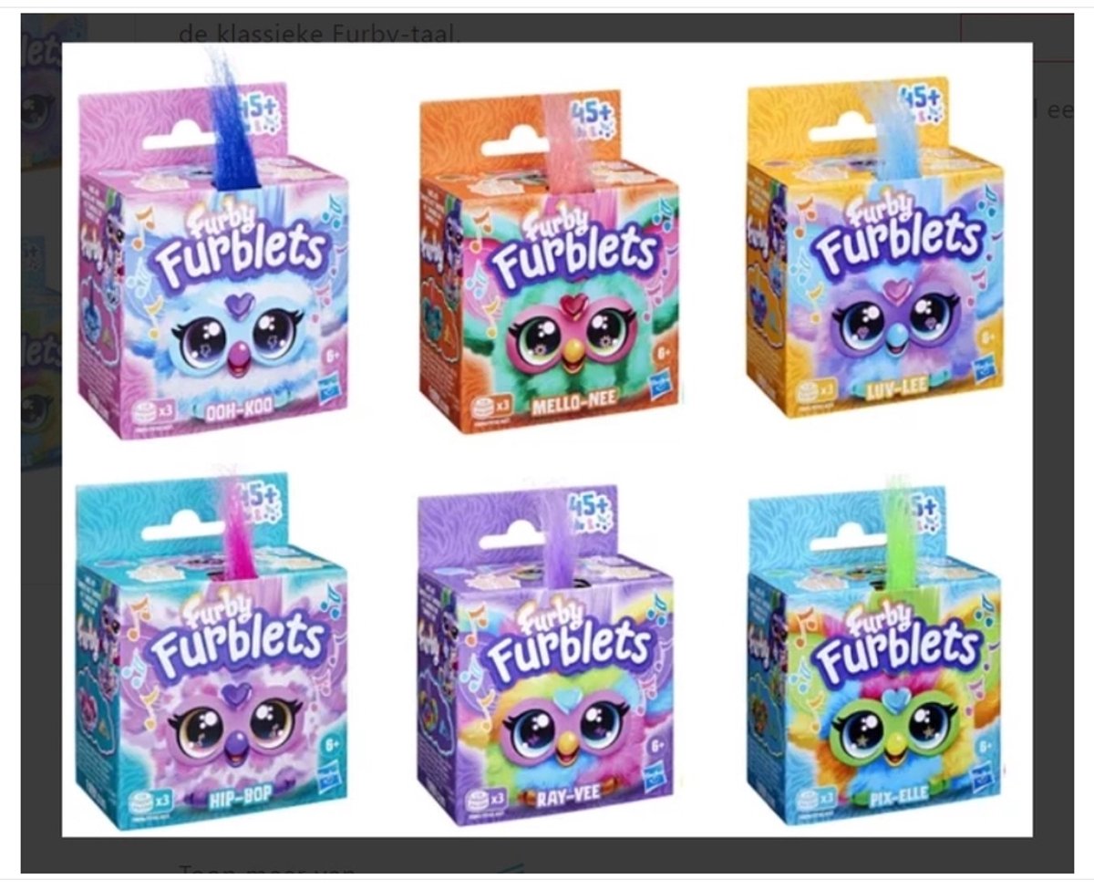 Furby - Furby Furblets -   - Mini Furby Met Eigen Muzikale Persoonlijkheden - 45+ Muziekgeluiden - 