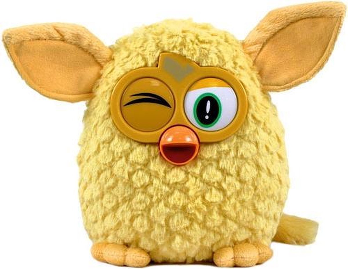 Furby pluche - Geel 14cm