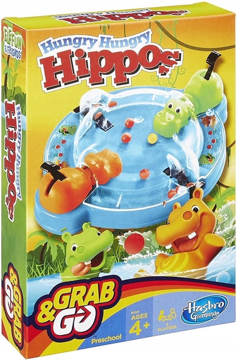 HASBRO SPEL HUNGRY HIPPOS GRAB & GO (11470334236)