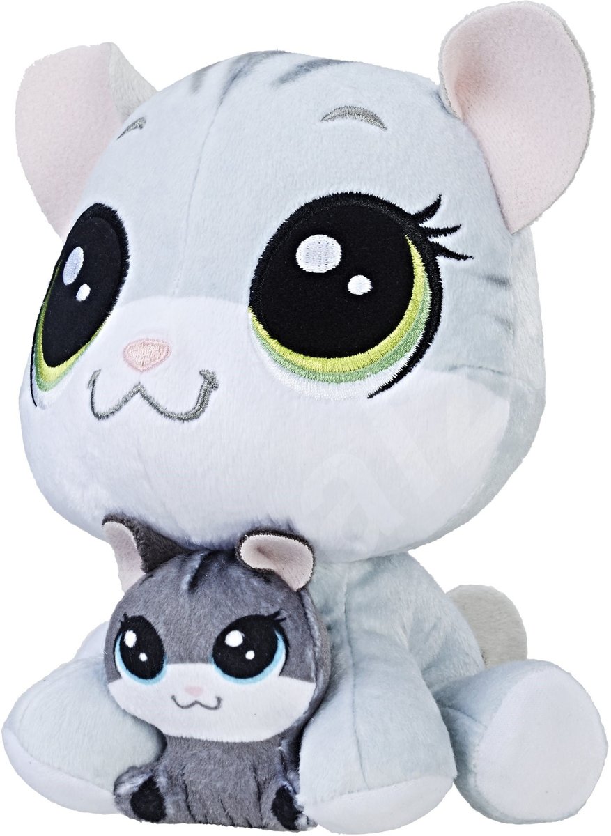 Hasbro Littlest Pet Shop Knuffel Tabsy Felino Grijs 15 Cm