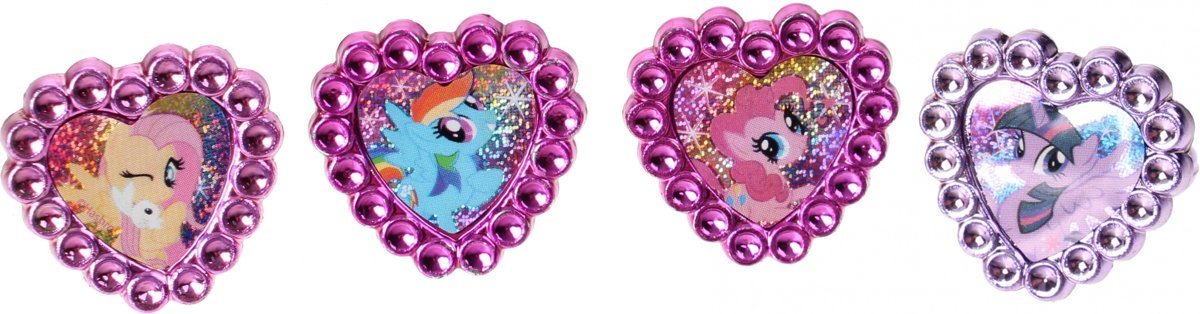 Hasbro Ringen My Little Pony Meisjes 15 Mm 4 Stuks