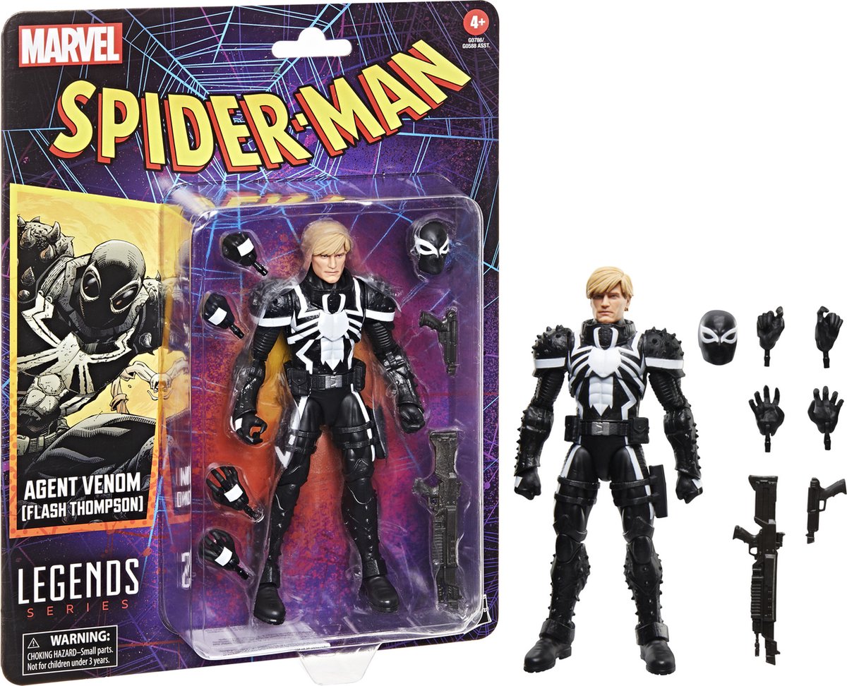   Spider-Man Marvel Legends Retro Action Figure Agent Venom (Flash Thompson) 15 cm Action Figuur