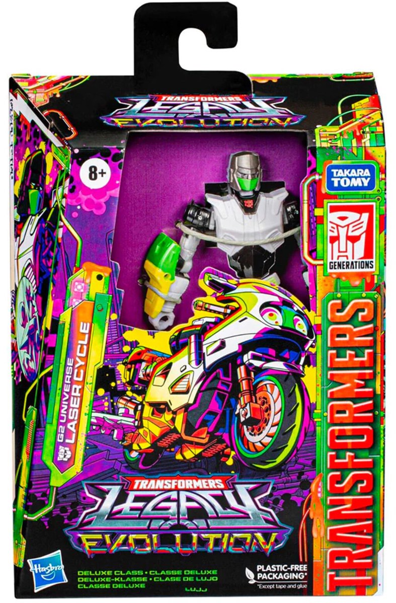   Transformers - Transformers Generations Legacy Evolution Deluxe Class G2 Universe Laser Cycle 14 cm Actiefiguur - Multicolours