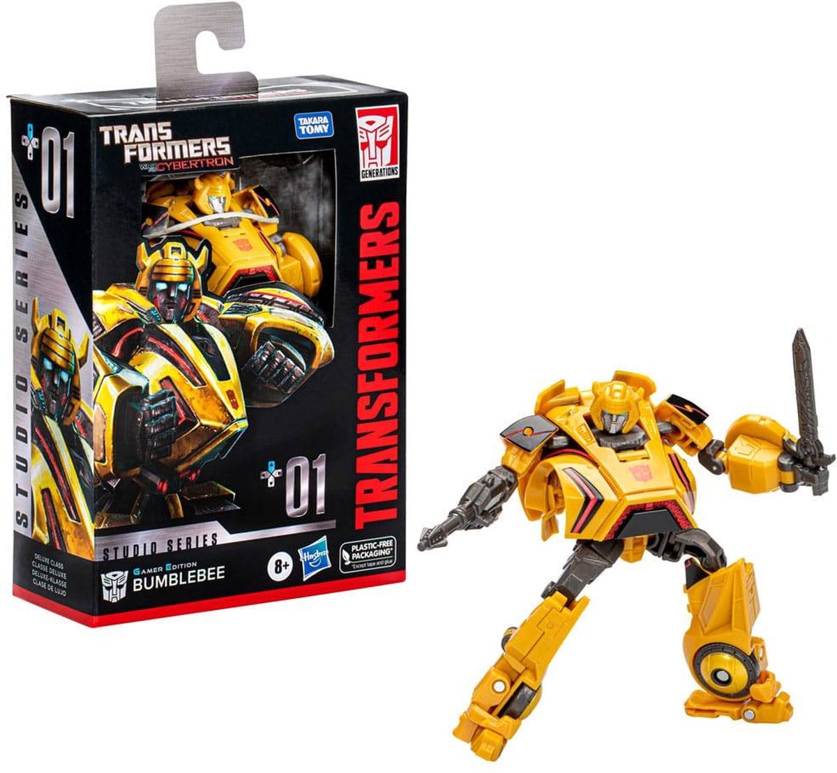   Transformers Actiefiguur Gamer Edition Bumblebee 11 cm Generations Studio Series Deluxe Class Multicolours