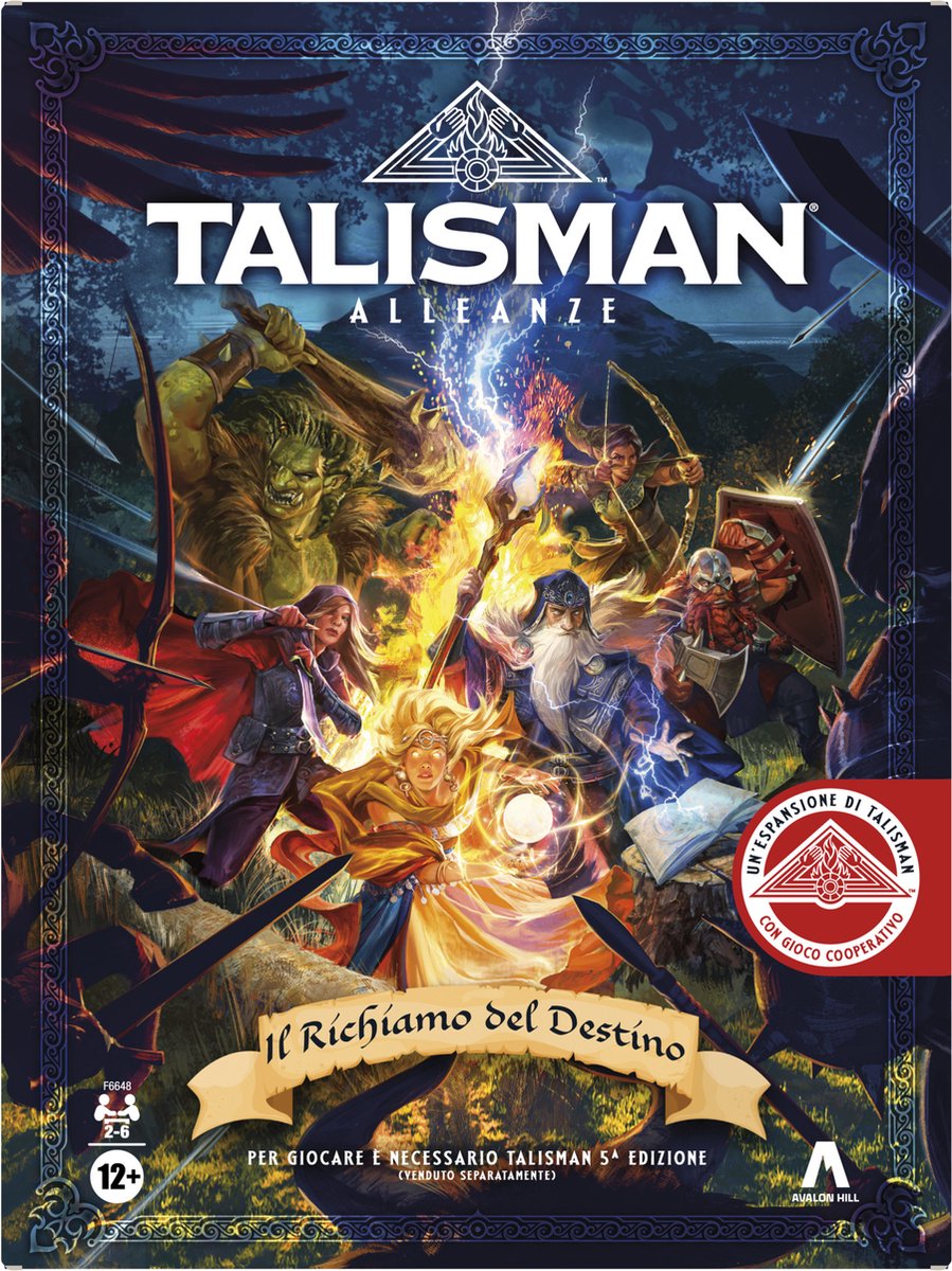   bordspel Talisman Alliances uitbreiding fantasy spel.
