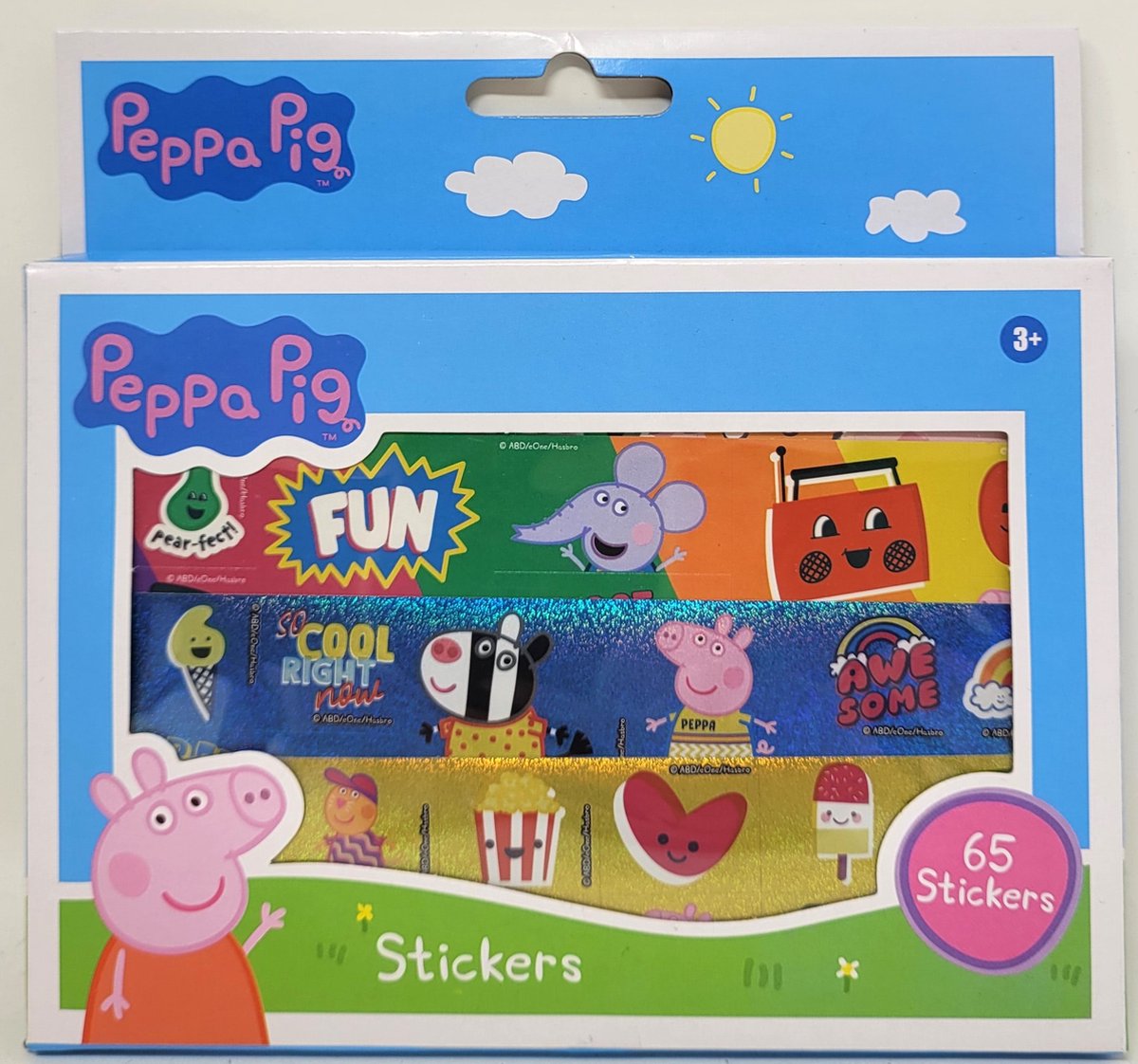 PEPPA PIG STICKER DOOSJE MET 65 STICKERS