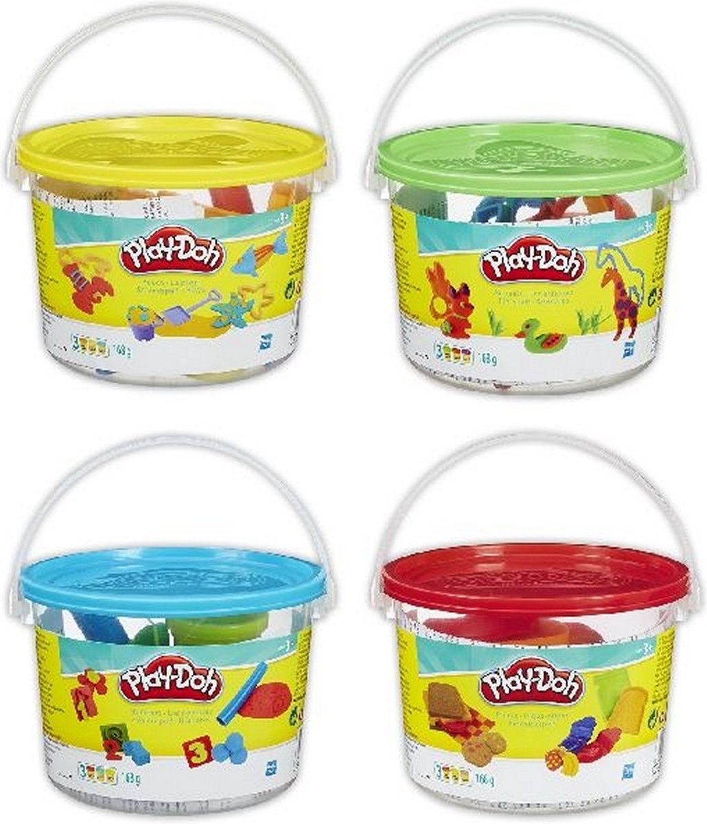 Play-Doh Mini Emmertje met 3 Potjes + Accessoires Assorti