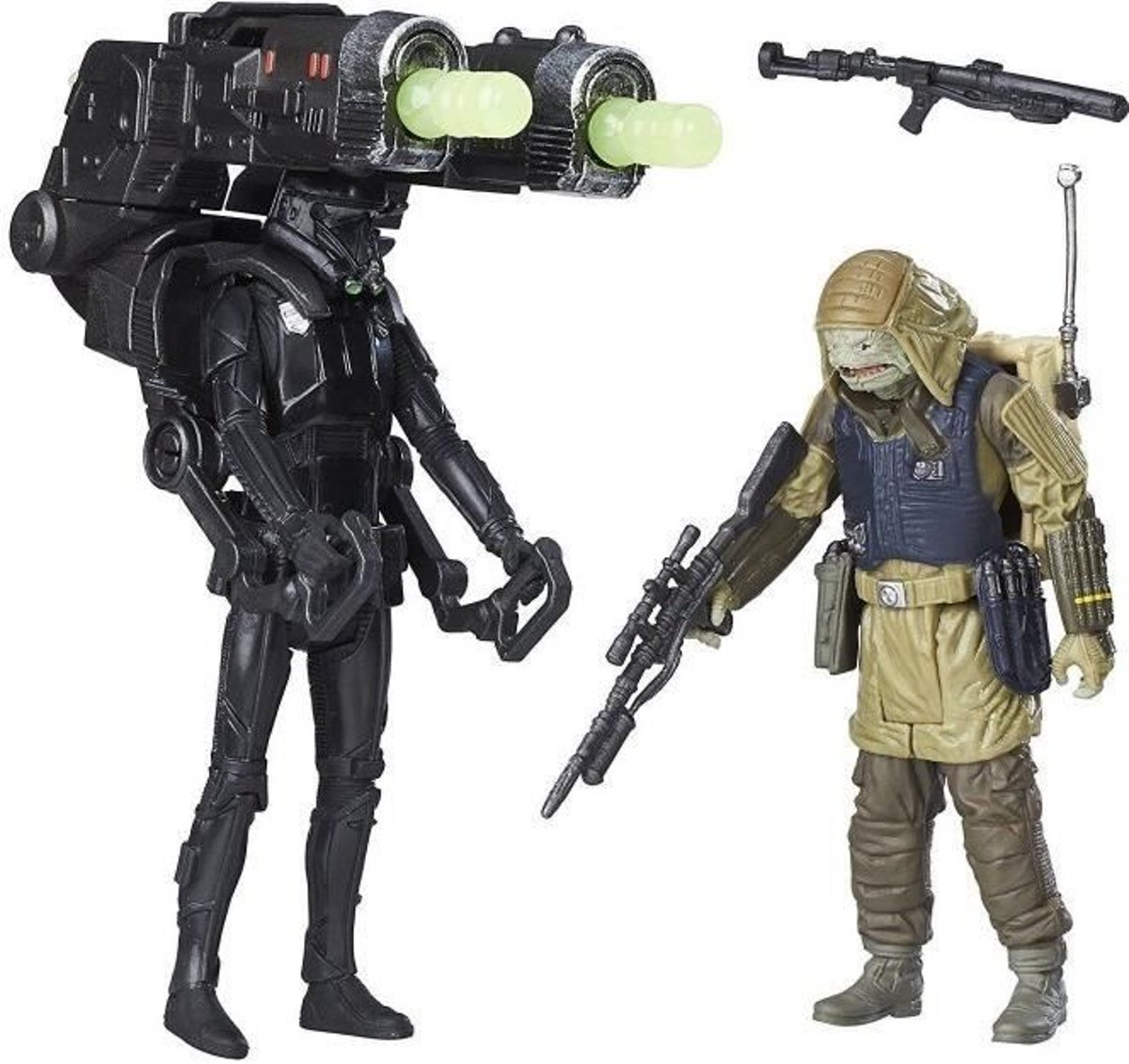 STAR WARS Rogue One - REBEL COMMANDO PAO & IMPERIAL DEATH TROOPER - Pak 2 beeldjes 10cm