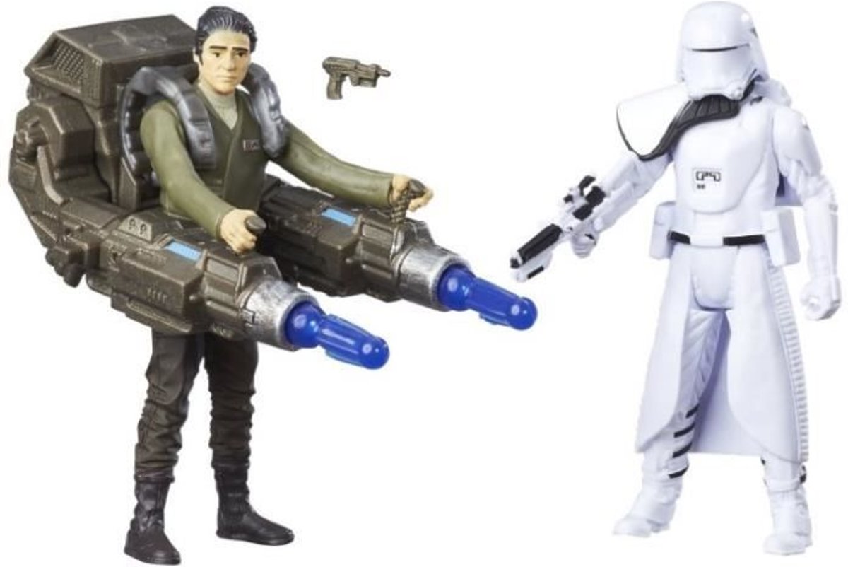 STAR WARS Rogue One - SNOWTROOPER OFFICER & Poe DAMERON - Pak 2 beeldjes 10cm