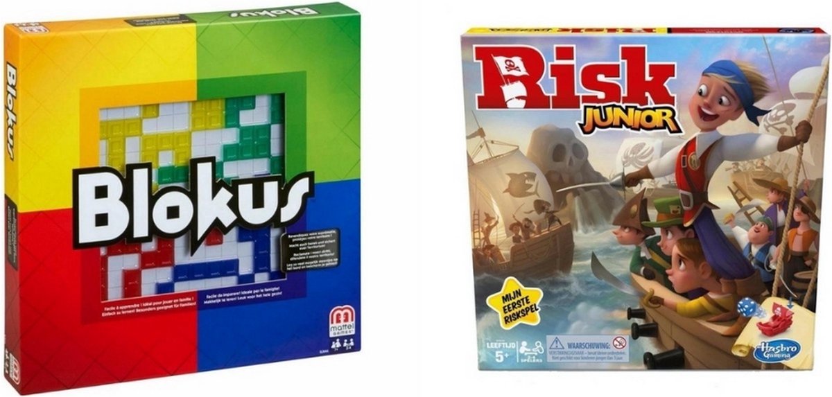 Spellenbundel - 2 Stuks - Blokus & Risk Junior