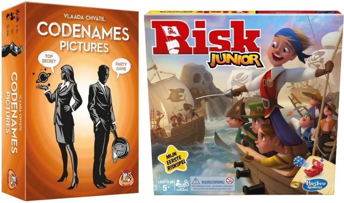 Spellenbundel - 2 Stuks - Codenames Pictures & Risk Junior