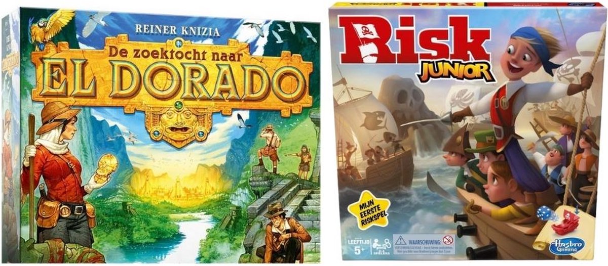 Spellenbundel - 2 Stuks - De Zoektocht naar El Dorado & Risk Junior