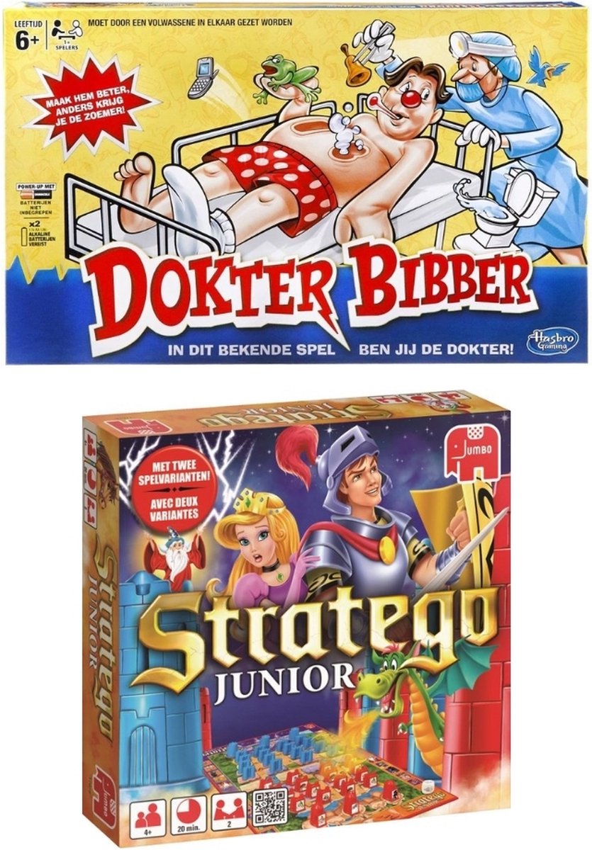 Spellenbundel - 2 Stuks - Dokter Bibber & Stratego Junior