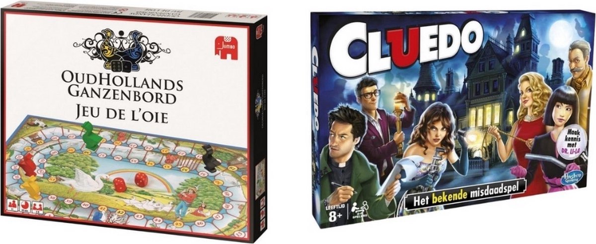 Spellenbundel - 2 Stuks - Ganzenbord & Cluedo