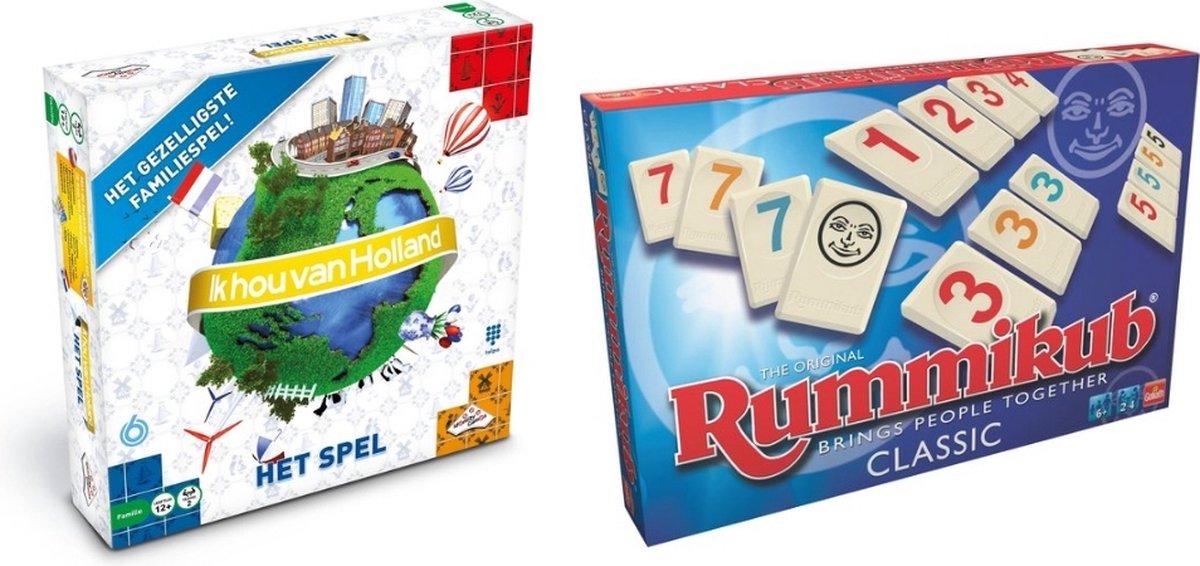 Spellenbundel - 2 Stuks - Ik Hou Van Holland & Rummikub