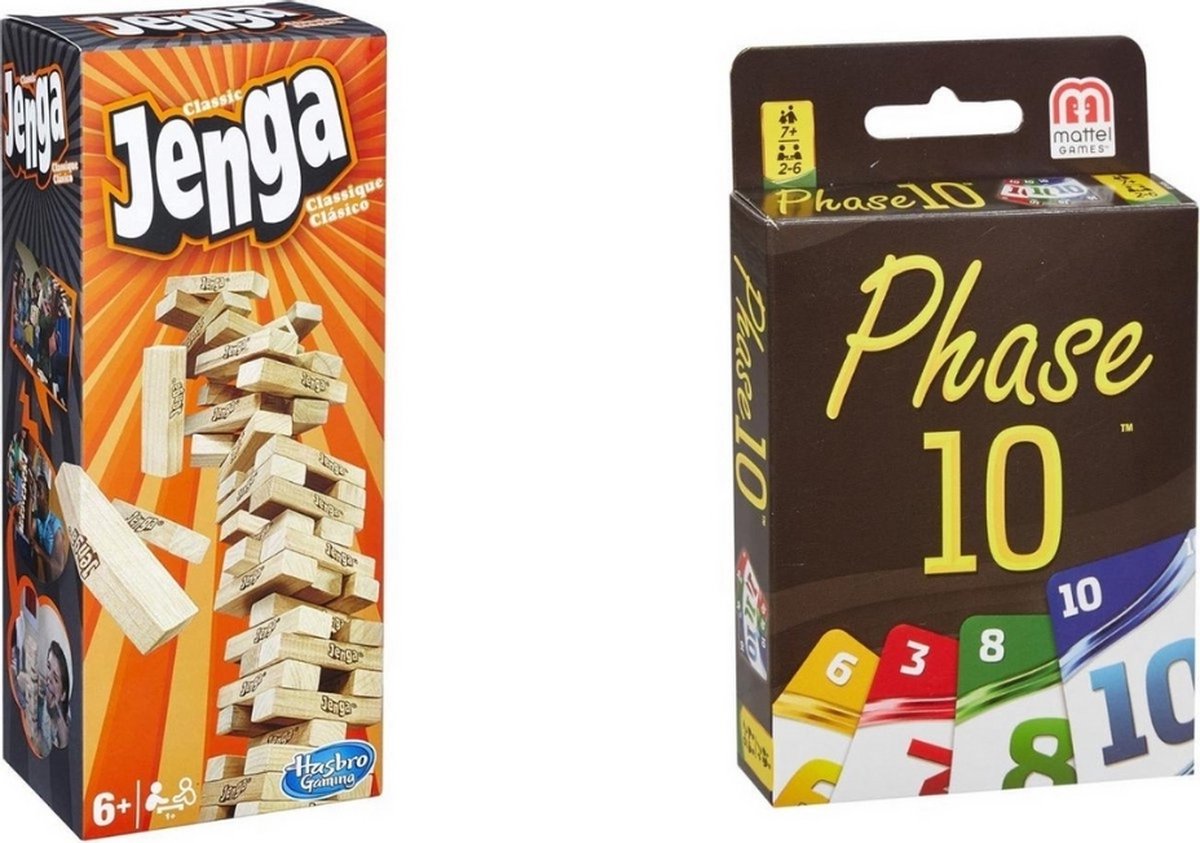 Spellenbundel - 2 Stuks - Jenga & Phase 10