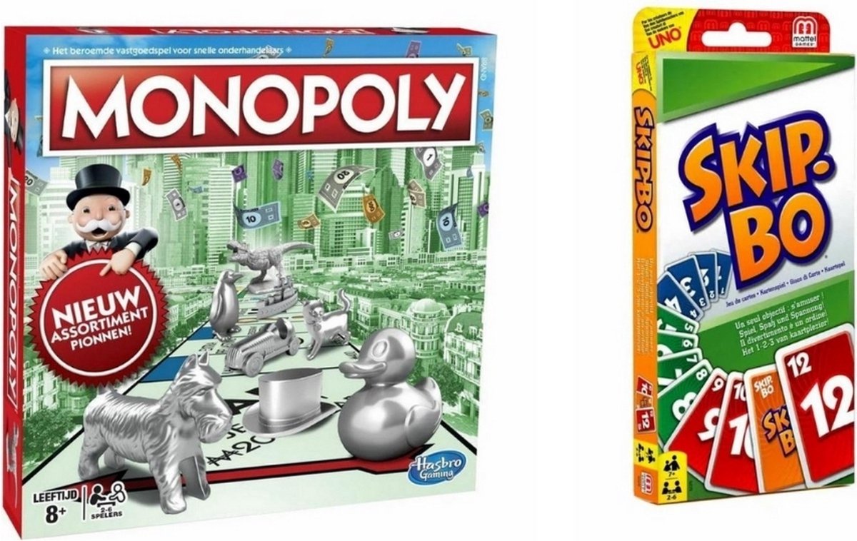 Spellenbundel - 2 Stuks - Monopoly Classic & Skip-Bo