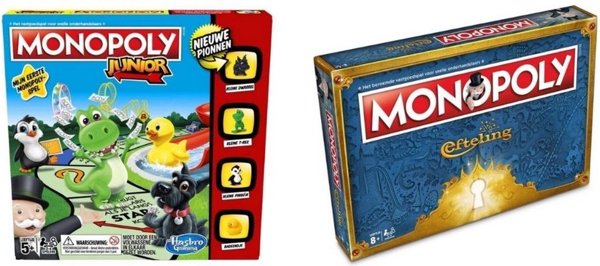 Spellenbundel - 2 Stuks - Monopoly Junior & Monopoly Efteling