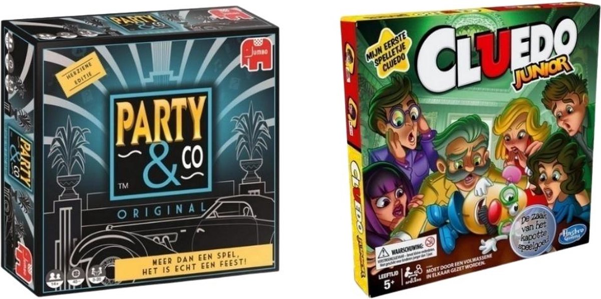 Spellenbundel - 2 Stuks - Party&Co & Cluedo Junior