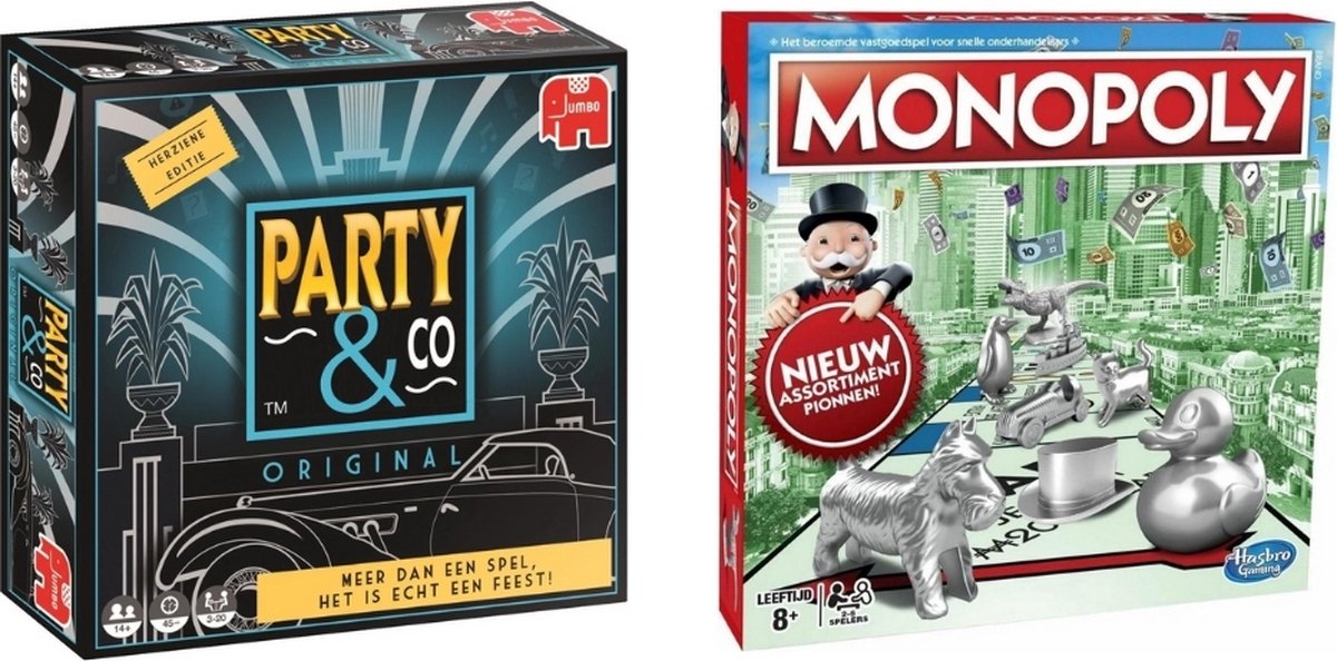 Spellenbundel - 2 Stuks - Party&Co & Monopoly Classic