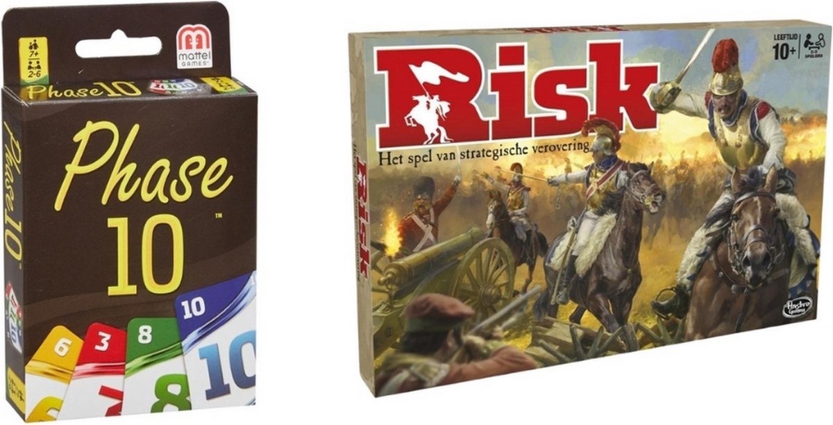 Spellenbundel - 2 Stuks - Phase 10 & Risk