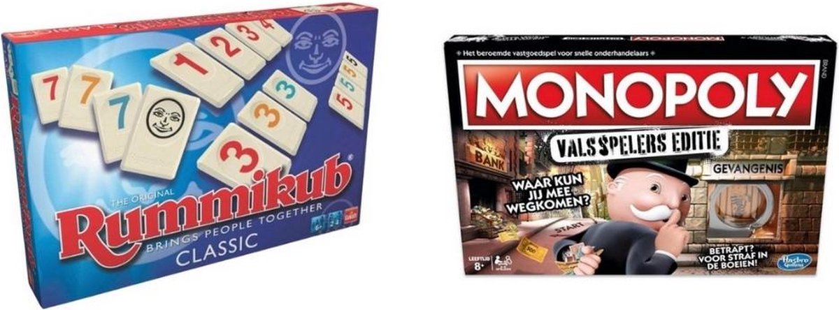 Spellenbundel - 2 Stuks - Rummikub & Monopoly Valsspelerseditie