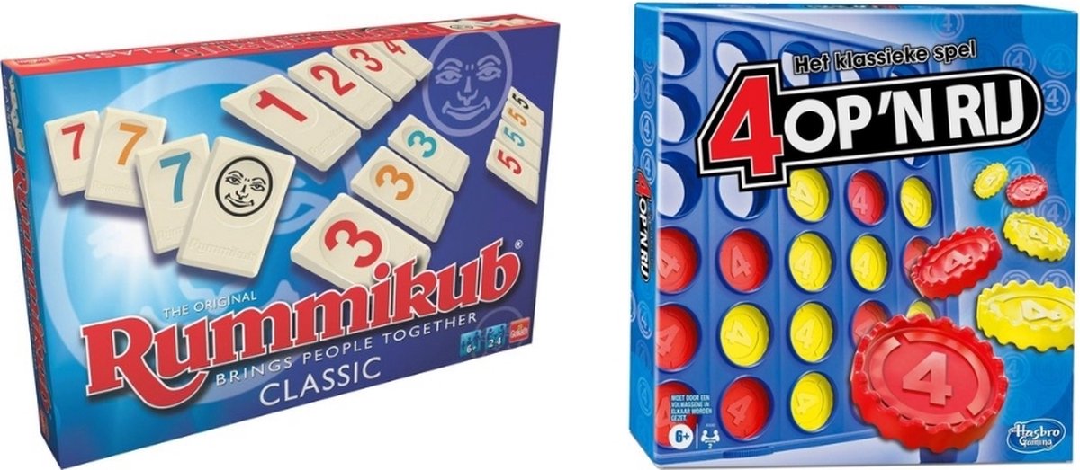 Spellenbundel - 2 Stuks - Rummikub & Vier op n rij