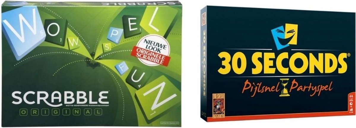 Spellenbundel - 2 Stuks - Scrabble Original & 30 Seconds