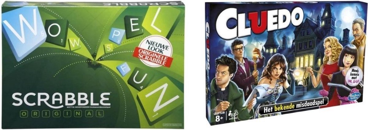 Spellenbundel - 2 Stuks - Scrabble Original & Cluedo