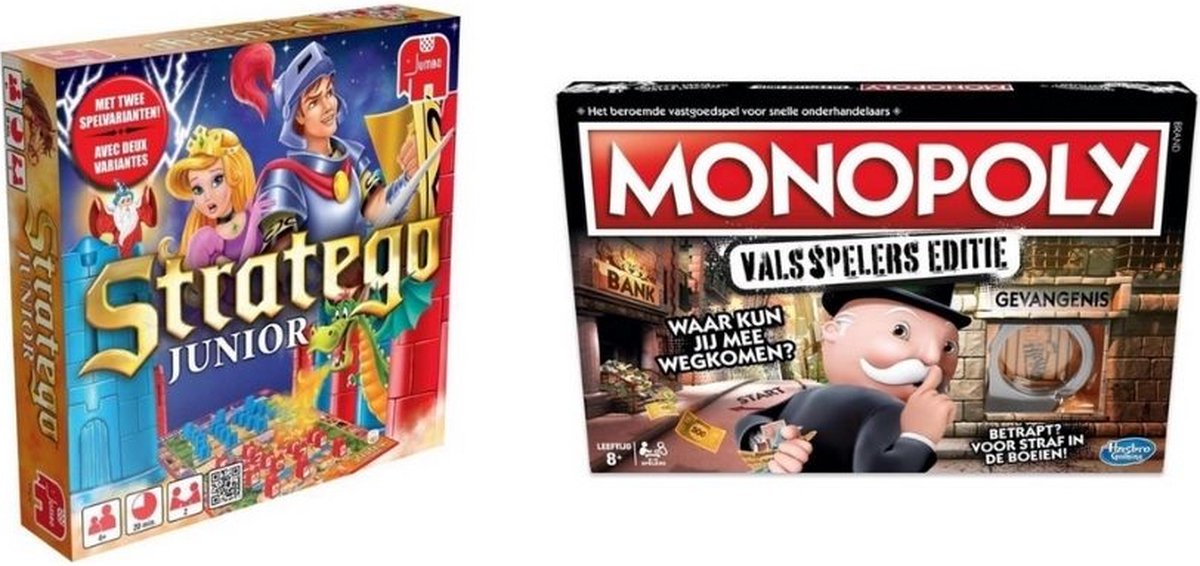 Spellenbundel - 2 Stuks - Stratego Junior & Monopoly Valsspelereditie