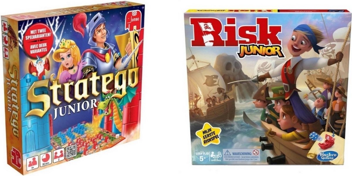 Spellenbundel - 2 Stuks - Stratego Junior & Risk Junior