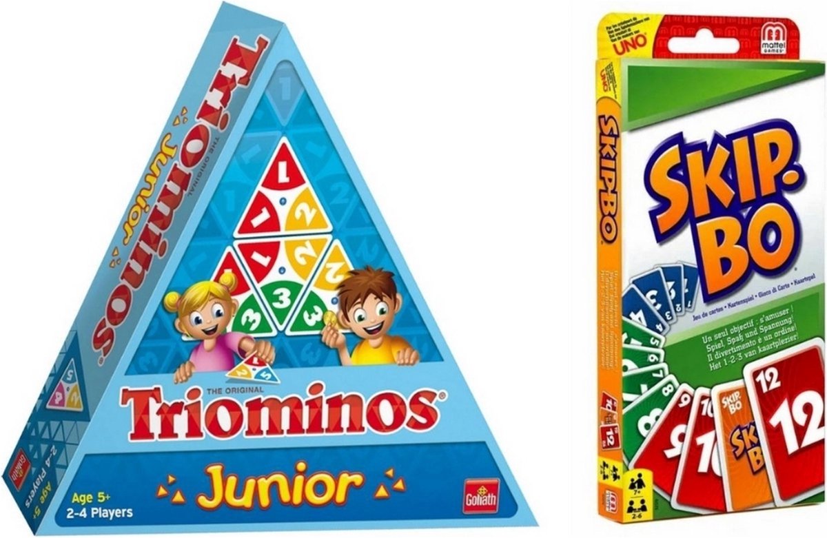 Spellenbundel - 2 Stuks - Triominos Junior & Skip-Bo