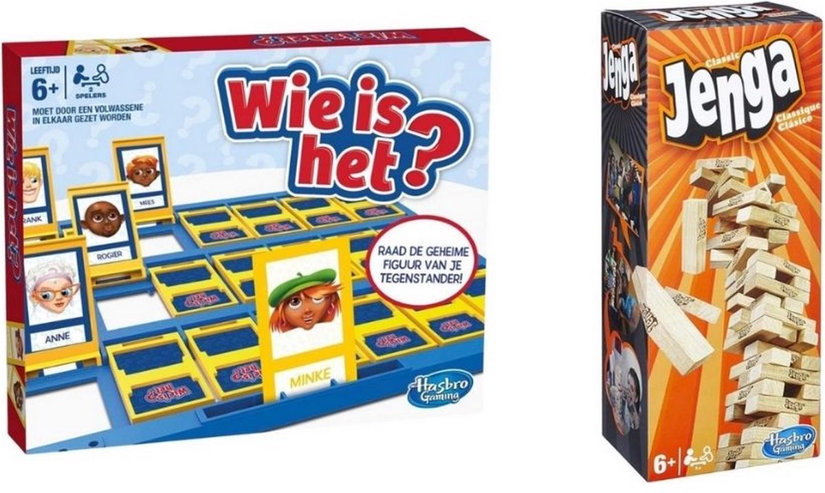 Spellenbundel - 2 Stuks - Wie Is Het? & Jenga