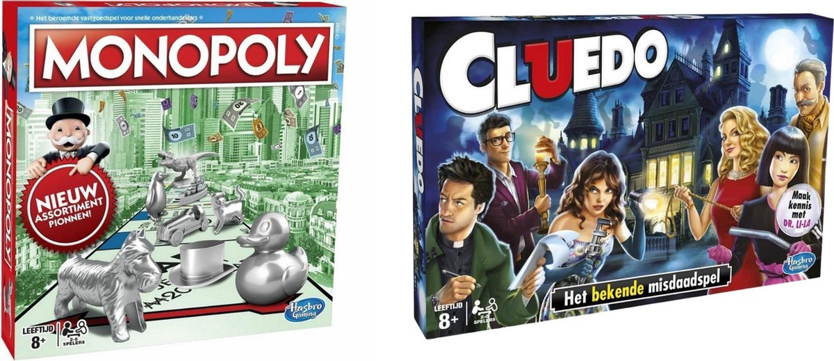 Spellenbundel - Bordspellen - 2 Stuks - Monopoly Classic & Cluedo