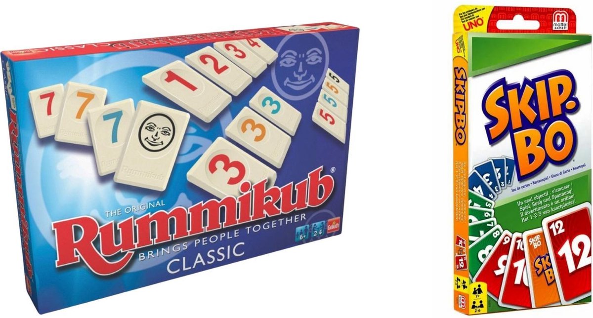 Spellenbundel - Bordspellen - 2 Stuks - Rummikub & Skip-Bo