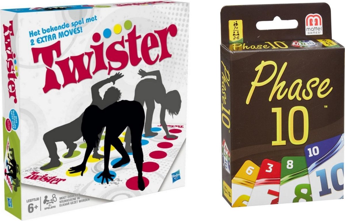 Spellenbundel - Bordspellen - 2 Stuks - Twister & Phase 10