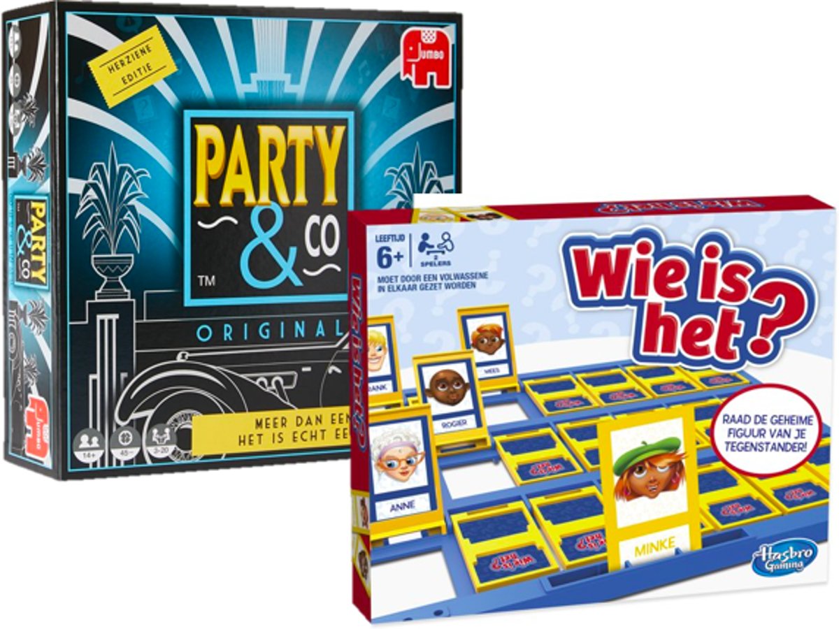 Spelvoordeelset Party & Co Original - Gezelschapsspel & Wie Is Het? - Kinderspel