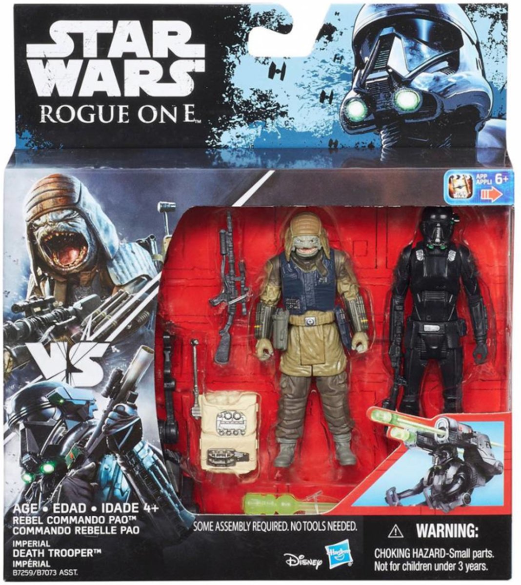 Star Wars Rogue One - Rebel Commando Pao and Imperial Death Trooper