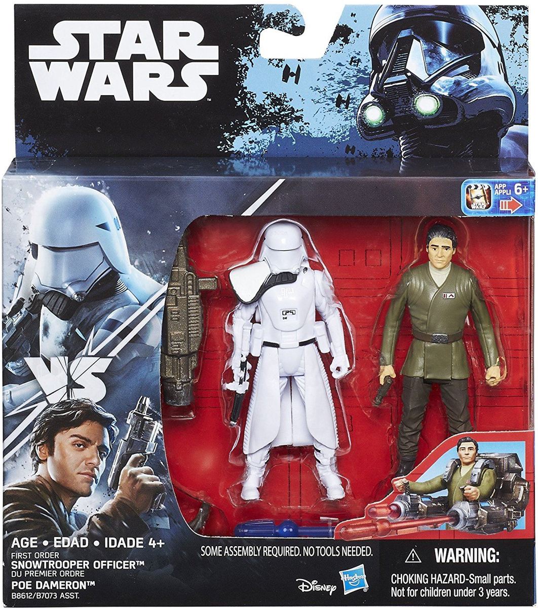 Star Wars Rogue One Snowtrooper Officer & Poe Dameron Action Figures