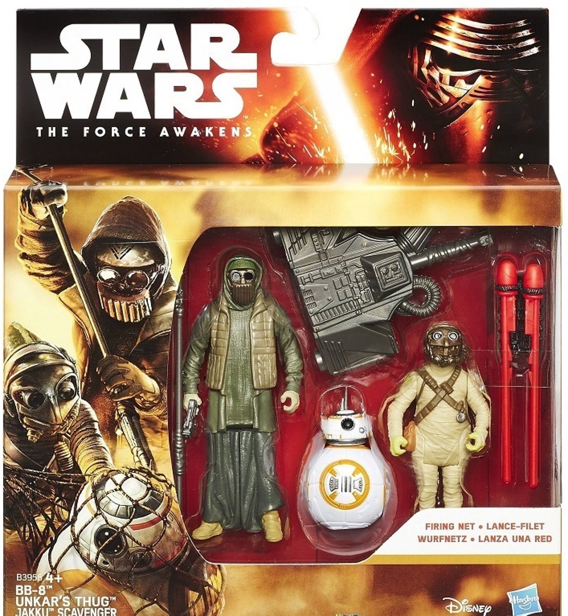 Star Wars The Force Awakens BB-8, Unkars Thug, Jakku Scavenger