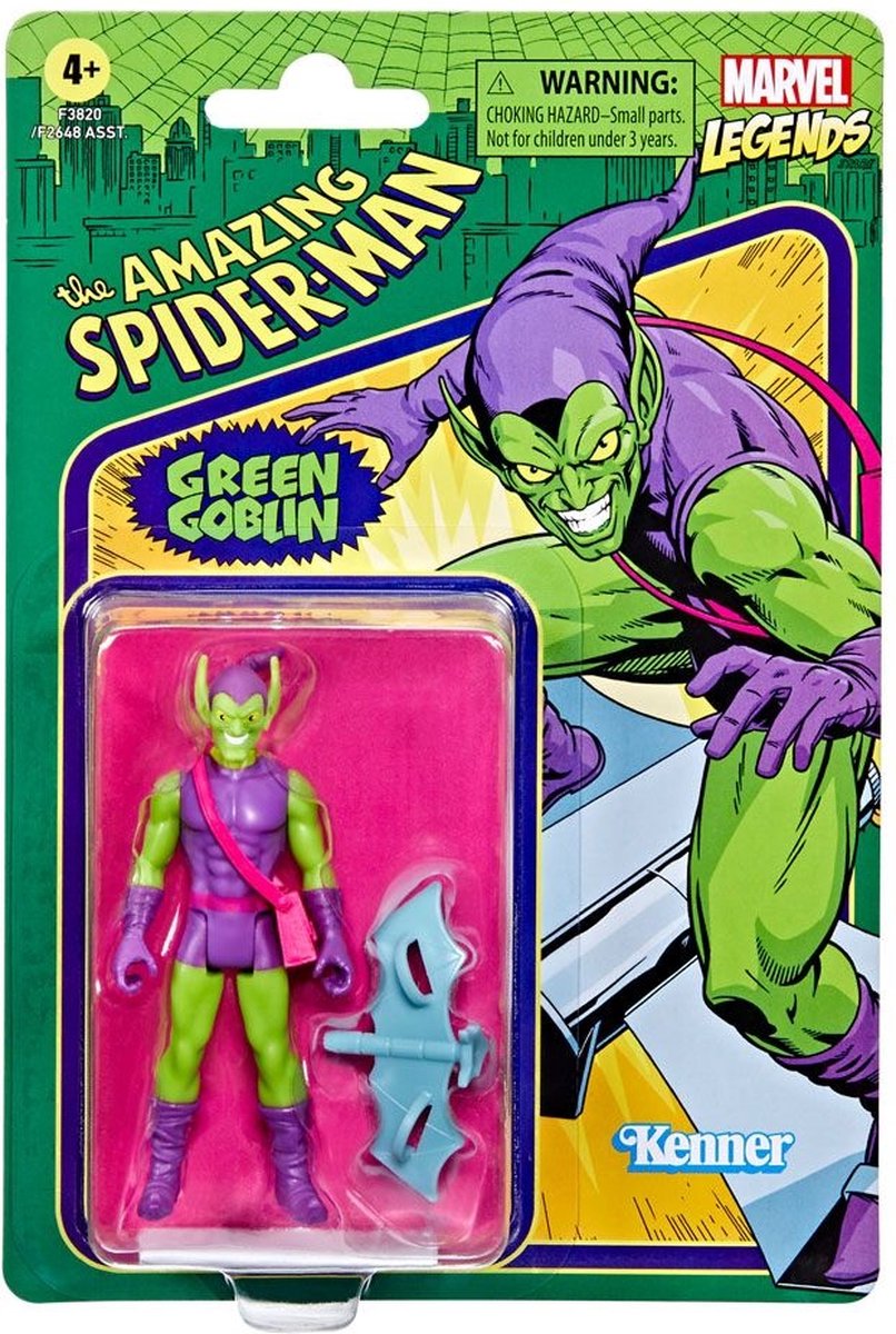 The Amazing Spider-Man Marvel Legends Retro Collection Action Figure 2022 Green Goblin 10 cm