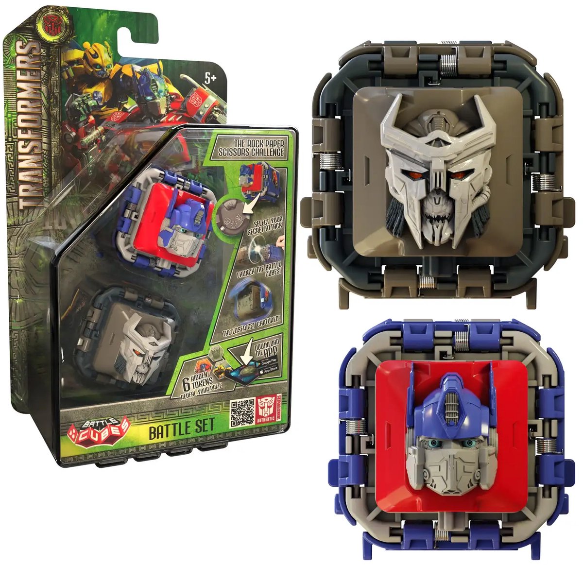 Transformers Battle Cube Optimus Prime VS Scourge
