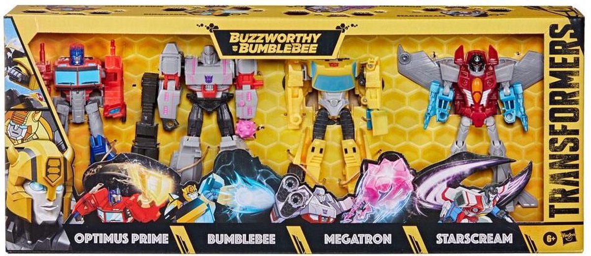 Transformers Buzzworthy Bumblebee Action Figure 4-Pack Warriors 14 cm